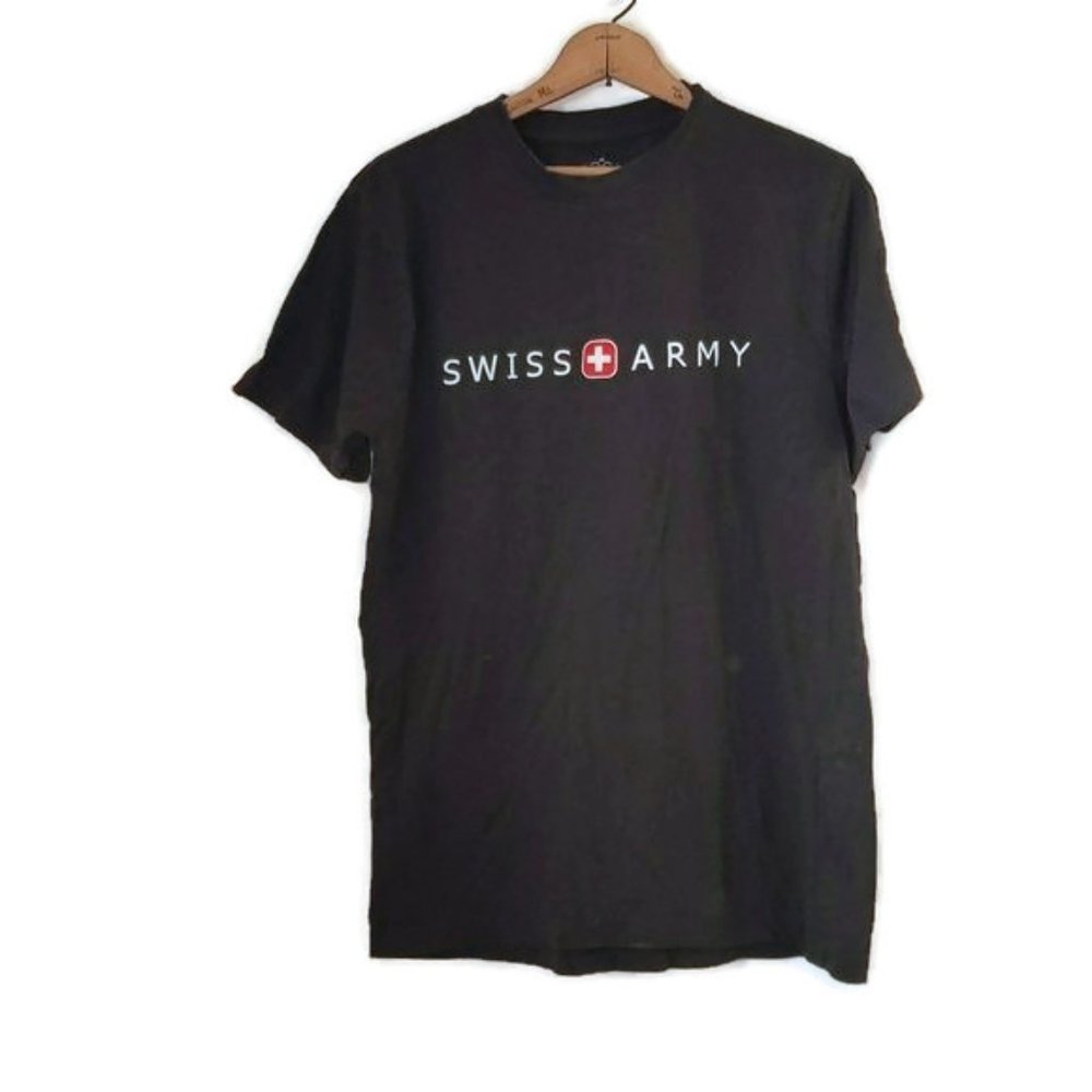 Splash Arts Size M Swiss Army 100% Cotton Short Sleeve T Shirt